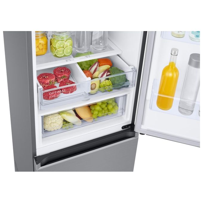 Samsung RB38C676CS9 EcoFlex AI Frigorifero Combinato 390 L 203 cm Classe C 35 dB No Frost WiFi colore Metal Inox