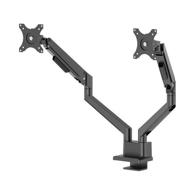 Neomounts DS70-250BL2 NEXT Slim Braccio per Monitor 2 Schermi Fino a 32'' Regolazione Molla a Gas 180° Stop colore Nero
