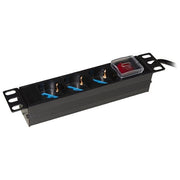 Link LK3PDU Multipresa per Armadi Rack 10'' 3 Prese Ita Schuko 16A 3500W Interruttore Luminoso cavo 1,75 m colore Nero