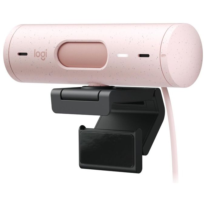 Logitech 960-001421 Brio 500 Webcam Full HD 1080p 4 MP USB-C Doppio Microfono 90° colore Rosa