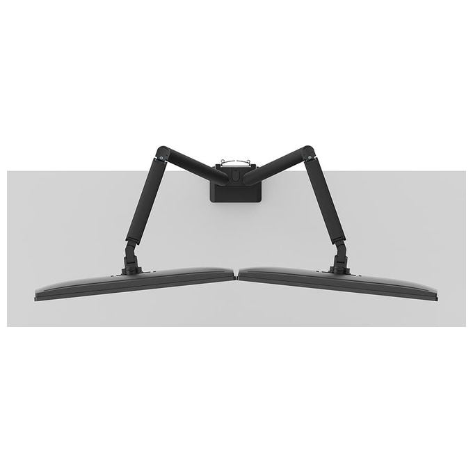 Neomounts DS70-250BL2 NEXT Slim Braccio per Monitor 2 Schermi Fino a 32'' Regolazione Molla a Gas 180° Stop colore Nero