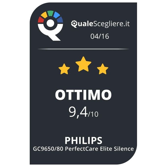 Philips GC9650-80 PerfectCare Elite Ferro da stiro con caldaia 2400 W 7,5 bar 1,8 L piastra T-ionicGlide colore Nero
