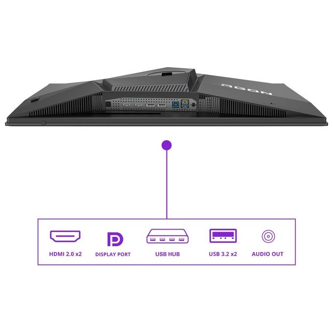 AOC AG276QZD2 AGON Pro Monitor Gaming 27'' QD-OLED QHD 2560x1440 240Hz 0.03ms HDR400 G-Sync Adaptive Sync Hub USB colore Nero