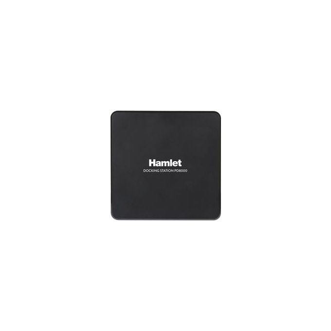 Hamlet HDKC-PD8000 Docking Station Universale USB 3.1 Gen 1 Doppia HDMI Power Delivery 85W Gigabit Ethernet 3 Porte USB 3.1 Gen 1 Uscita Audio Jack 3.5 mm Slot Sicurezza colore Nero