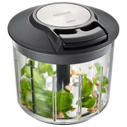 Gefu Speedwing Frullatore Manuale per Frutta o Verdura Professionale in Acciaio Inox con Supporto