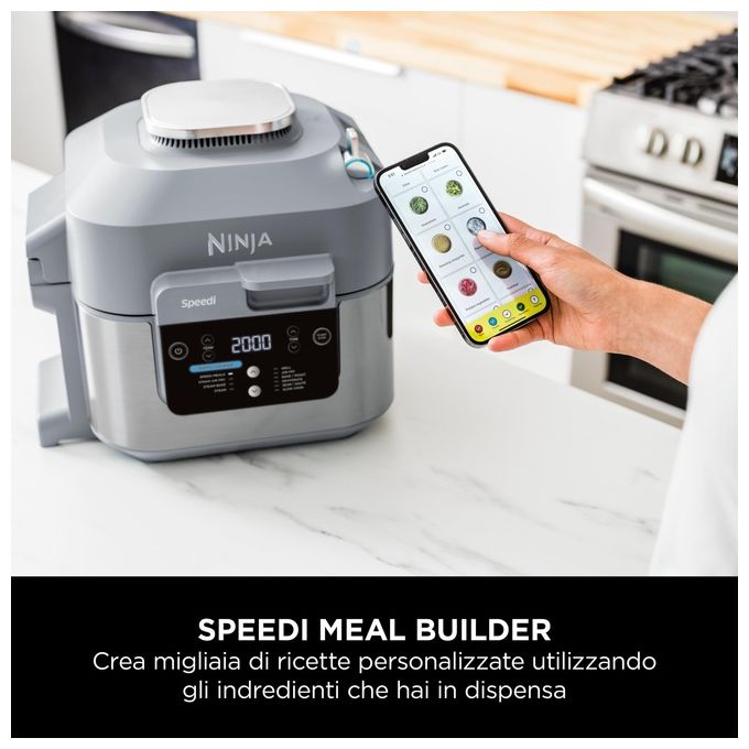 Ninja Speedi ON400EU Pentola Elettrica Rapida e Friggitrice ad Aria