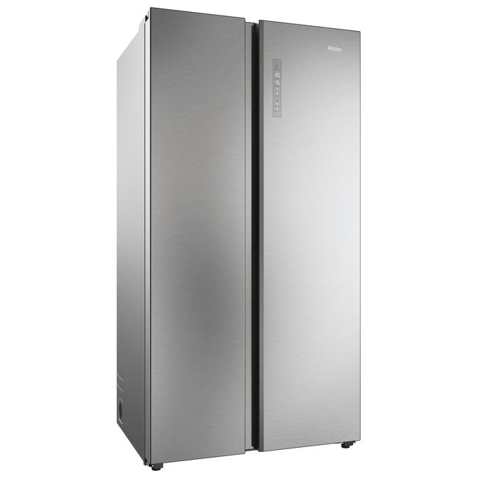 Haier HSW79F18ANMM SBS 90 Serie 7 Frigorifero Side by Side 611 L 177,5 cm Classe A 35 dB No Frost Humidity Zone Wi-Fi colore Platinum Inox
