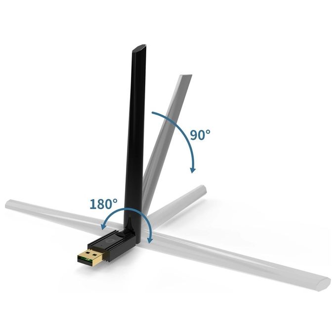 Conceptronic Long Range Adattatore USB Bluetooth 5.3 Antenna Esterna