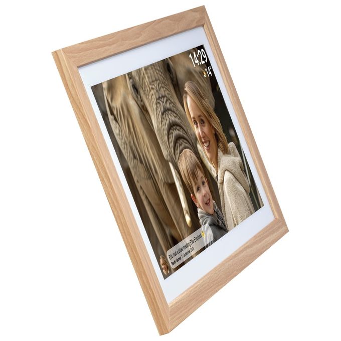 Denver 119101070020 PFF-2162LW Cornice per Foto Digitale Touch Screen 21.5'' Wi-Fi 32 GB MicroSD Full HD colore Marrone chiaro