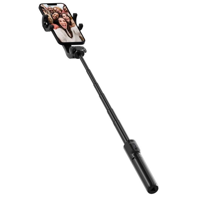 Cygnett CY4474UNSES Go Create Bastone per Selfie con Treppiede Integrato Bluetooth Smartphone universale colore Nero