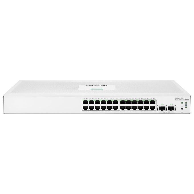 HPE JL812A Aruba Instant On 1830 Switch Gestito L2 24 porte Gigabit Ethernet 10-100-1000 2 porte SFP 1GbE 52 Gbit-s Fanless 1U