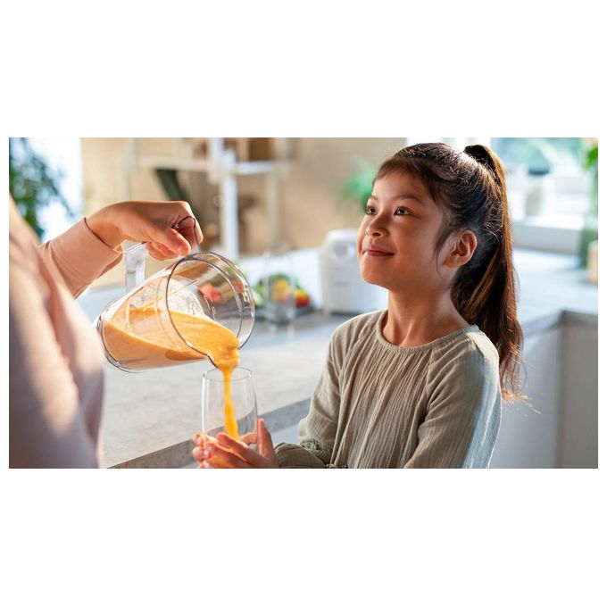 Philips HR2041-00 3000 Series Frullatore da Tavolo ProBlend 450W 1,9 L 4 velocita' Tritaghiaccio colore Bianco