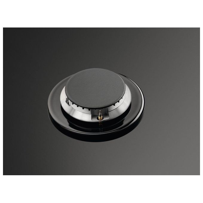 AEG HKB75820NB Serie 6000 Piano cottura Gas su Vetro 75 cm 5 fuochi StepPower Speed Burner colore Nero