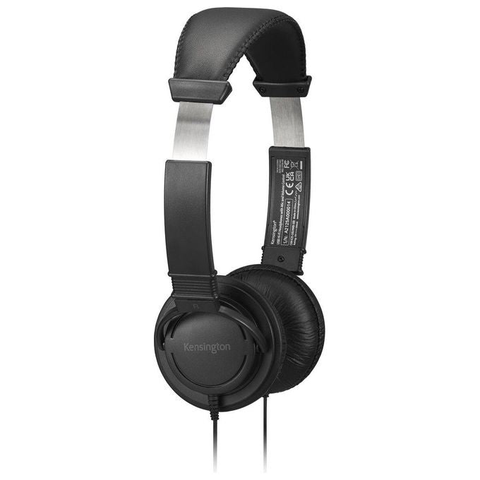 Kensington K33065WW Cuffie PC USB Tipo A Sovraurali con Microfono Controllo Volume Cavo 1,8 m colore Nero
