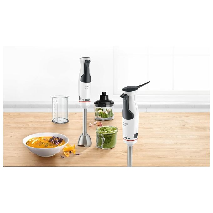 Bosch MS6CM61V2 ErgoMixx Style Frullatore a immersione 1000 W 12 velocita' con bicchiere dosatore colore Nero Argento