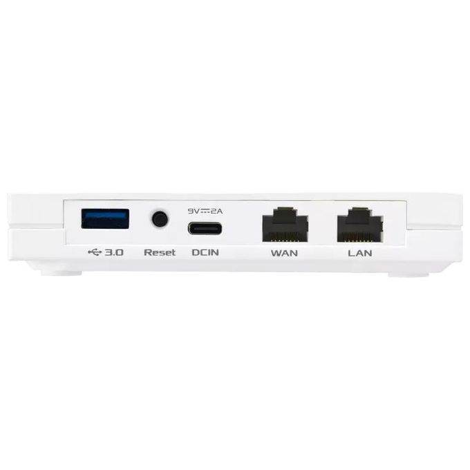 ASUS 90IG08N0-MU9C00 RT-AX57 Go Router portatile Wi-Fi 6 Dual-band 2.4 GHz 5 GHz Gigabit Ethernet USB 3.2 colore Bianco