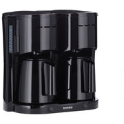 Severin 9315 Macchina da caffe' a doppio filtro con 2 taniche termiche 1 6 L 800 W indicatore livello acqua integrato colore Nero