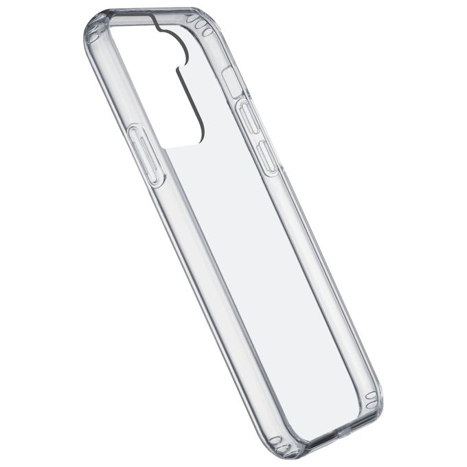 Cellular Line Cover Clear Strong per Galaxy S22+ Custodia rigida con bordi in gomma con tecnologia antibatterica integrata