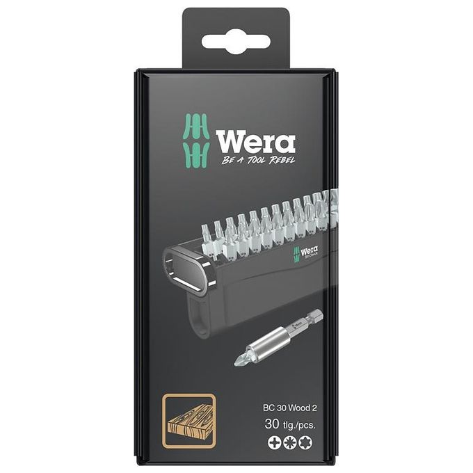 Wera Bit-Check 30 Wood 2 SB 30 Pezzi