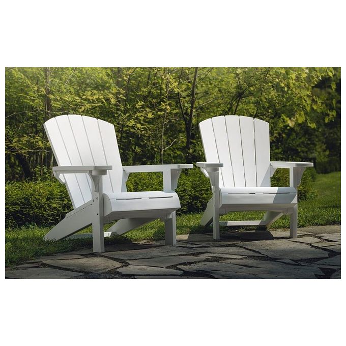 Keter Alpine Adirondack Wood Look Bianco