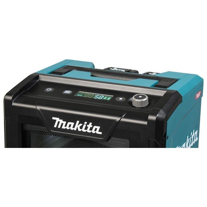Makita MW001GZ Microonde Cordless 8 L 500 W con Display LED e Controllo Elettronico colore Nero Verde