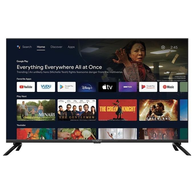 Strong SRT40FD5553 Smart TV 40'' Full HD Android TV 11 DVB-T2 DVB-S2 DVB-C Wi-Fi HDR10 colore Nero