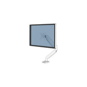 Fellowes 8056201 Platinum Series Braccio Singolo per Monitor Regolabile Altezza 135 415 mm Rotazione 360° Inclinazione ±45° VESA 75 x 75 100 x 100 mm con Porte USB 2 Bianco