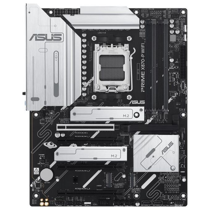 Asus 90MB1IS0-M0EAY0 Prime X870-P Scheda Madre ATX Socket AM5 Chipset X870 DDR5 192GB Wi-Fi 7 Bluetooth 5.4 USB4 colore Nero