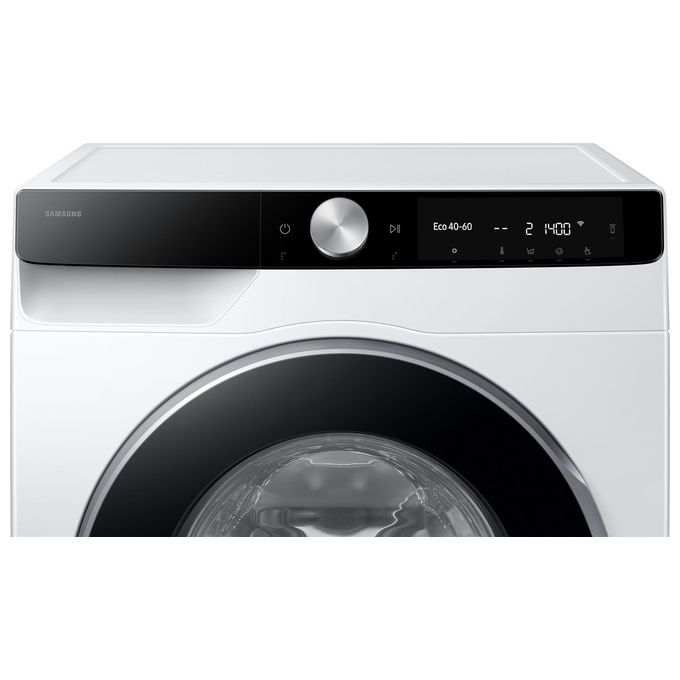 Samsung WW90DG6U85LKU3 AI Ecobubble Lavatrice Frontale 9 Kg 1400 rpm Classe A Wi-Fi Ecodosatore Vapore (85x60x55 cm) colore Bianco