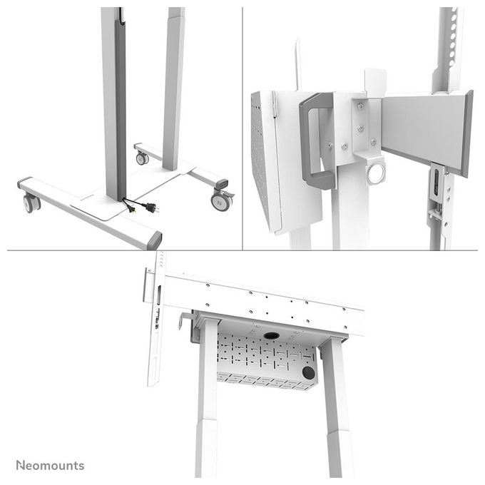 Neomounts FL55-875WH1 MOVE Lift Carrello TV motorizzato 55-100'' 110 Kg certificato TÜV colore Bianco