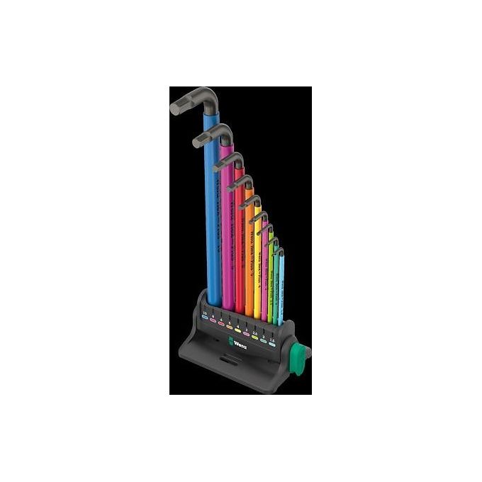 Wera 950-9 Hex-Plus Multicolour Assortimento di 3 Chiavi a L