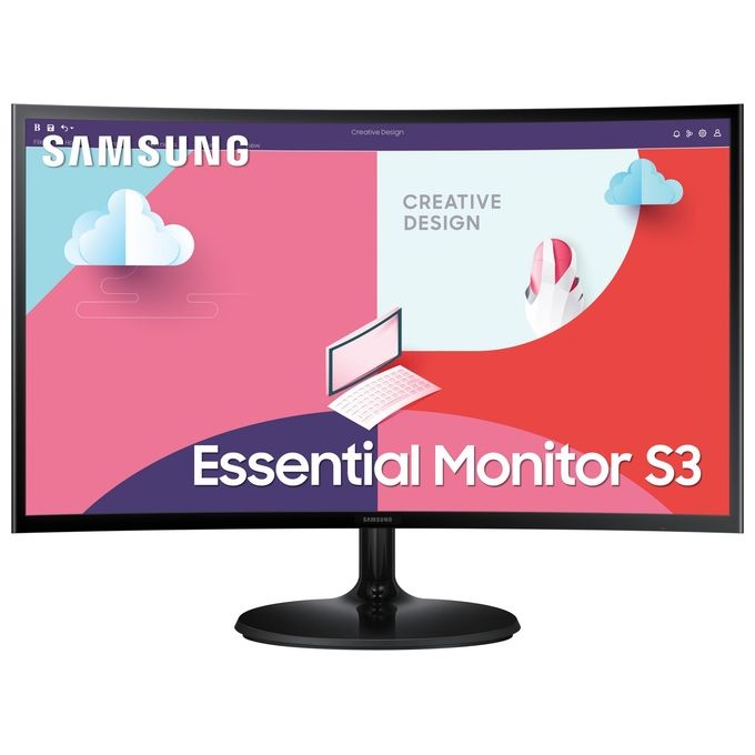 Samsung LS27C364EAUXEN S27C364EAU Monitor PC 27'' Full HD 1920x1080 VA Curvo 1800R 75Hz AMD FreeSync colore Nero