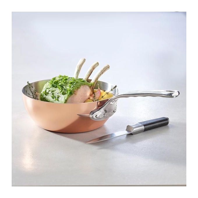 De Buyer Prima Matera Pentolino Rame-Inox 24cm Conico per Induzione