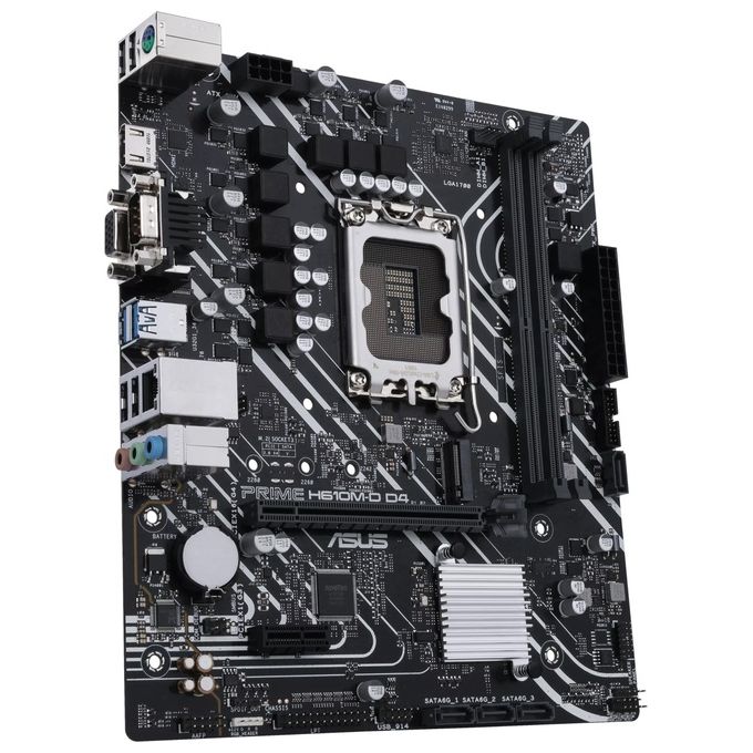ASUS 90MB1A00-M0EAY0 PRIME Scheda madre Intel H610 LGA 1700 DDR4 M.2 HDMI 2.1 Gigabit Ethernet colore Nero