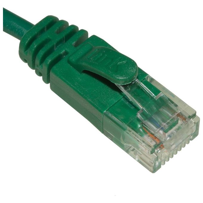 LINK cavo rete categoria 6 non schermato utp colore verde halogenfree mt 0,5 slim