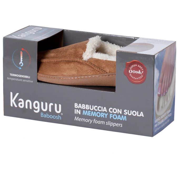 Lavatelli Kanguru 1142 Babbucccia Uomo con Suola in Memory Form, Taglia M