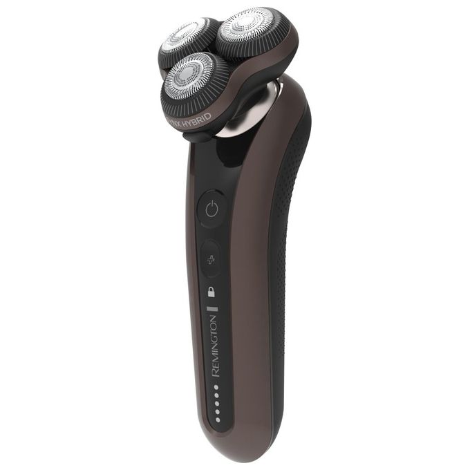 Remington XR1795 X9 Limitless Rasoio elettrico rotante umido secco 3 testine autonomia 60 min colore Nero Argento