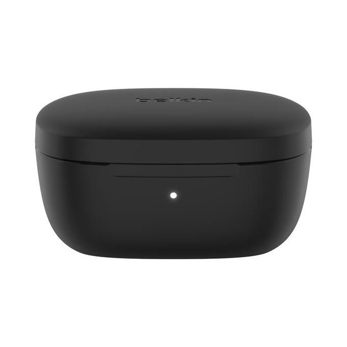 Belkin AUC010BTBK SoundForm Motion Auricolari True Wireless Cancellazione Attiva del Rumore Bluetooth 5.2 IPX5 fino a 24 ore di autonomia con custodia di ricarica wireless colore Nero
