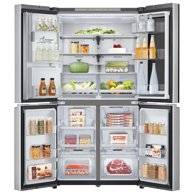 LG GMG960MBJE InstaView Frigorifero Multidoor 638 L 179 cm Classe E 40 dB No Frost Wi-Fi UVnano ThinQ (179x91x73 cm) colore Argento
