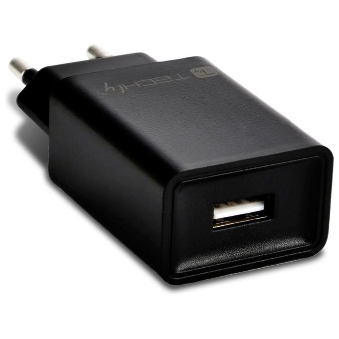 Techly Caricatore Alimentatore Usb-A da Muro 5V 2.4a per Smartphone o Tablet