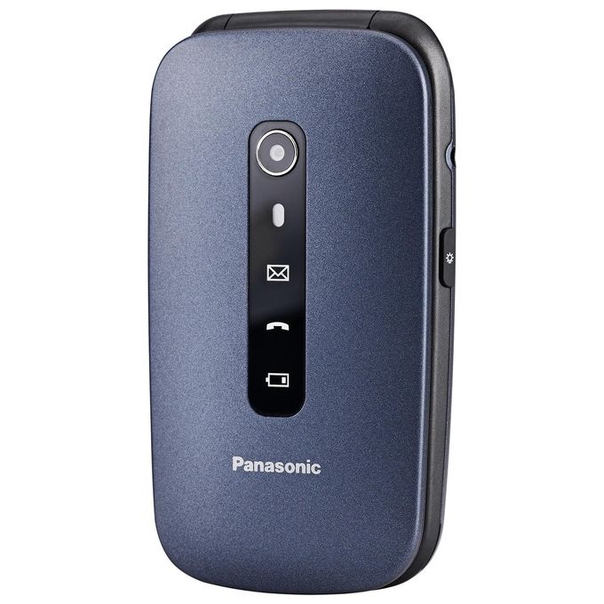 Panasonic KX-TU550EXC Cellulare Senior 4G Display 2.8'' Tasto SOS Fotocamera 1.2 MP Batteria 1400 mAh colore Blu