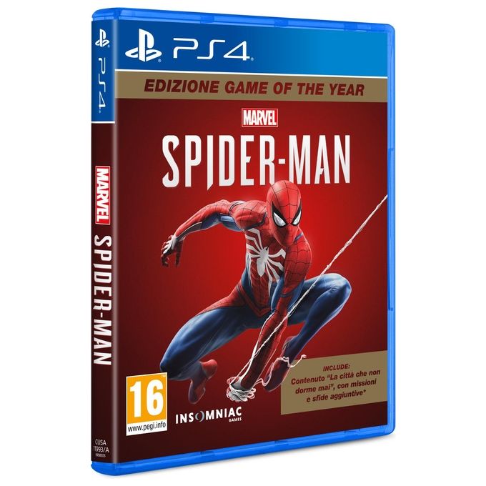 Sony 9958505 Marvel's Spider-Man Game of the Year Edition Gioco PS4 Azione Avventura ITA PEGI 16