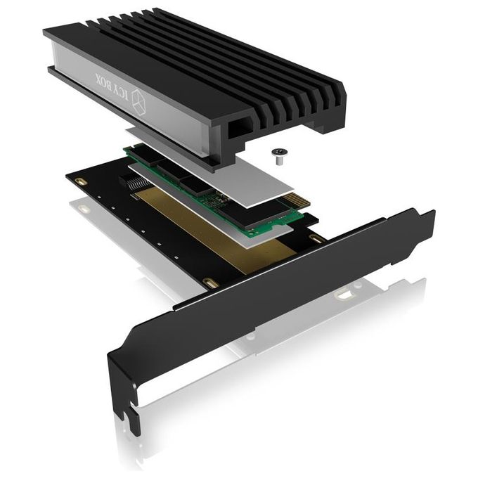 ICY BOX Scheda di Estensione PCIe per SSD M.2 NVMe PCI-E x4