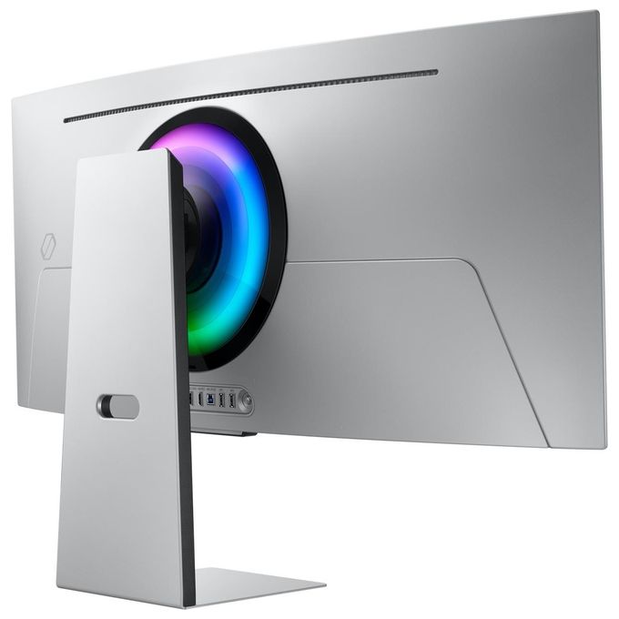 Samsung LS34DG850SUXEN Odyssey OLED G8 Monitor Gaming Curvo 34'' 3440x1440 WQHD 175Hz 0,03ms FreeSync Premium Pro WiFi colore Argento