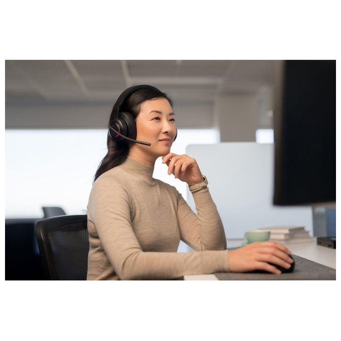 Kensington K83452WW Cuffie over-ear Bluetooth H3000 Cancellazione Rumore Attiva con AI Durata Batteria 60 h Connessione Bluetooth 5.2 colore Nero