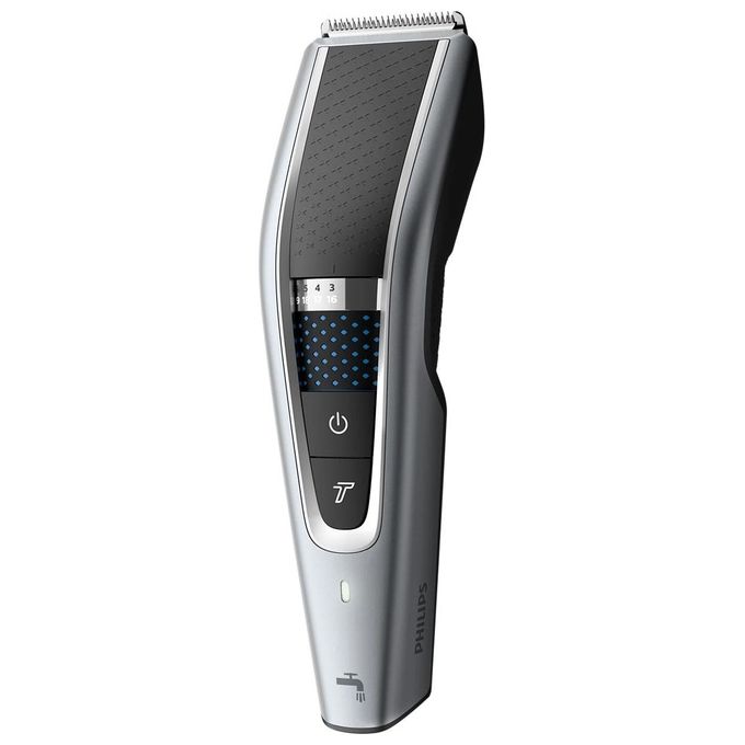 Philips HC5630-15 Serie 5000 Regolacapelli DualCut Trim-n-Flow Pro 28 impostazioni lame acciaio inox autonomia 90 min lavabile colore Nero Argento
