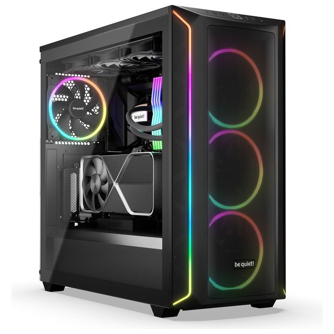 Be quiet! BGW63 Shadow Base 800 FX Case PC Midi Tower con Illuminazione ARGB e Pannello Laterale in Vetro Temperato colore Nero