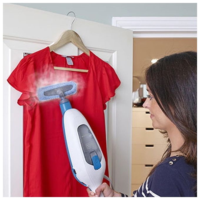 Black and Decker FSMH13E5 Lavapavimenti a Vapore Steam Mop 5 in 1 1300 W 380 ml colore Bianco Blu