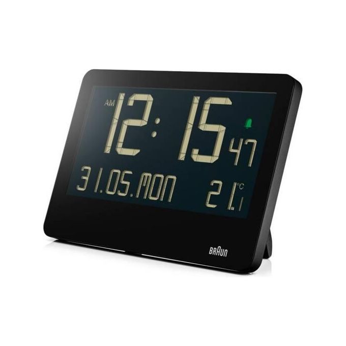 Braun BC 14 Orologio al Quarzo da Parete Digitale Nero