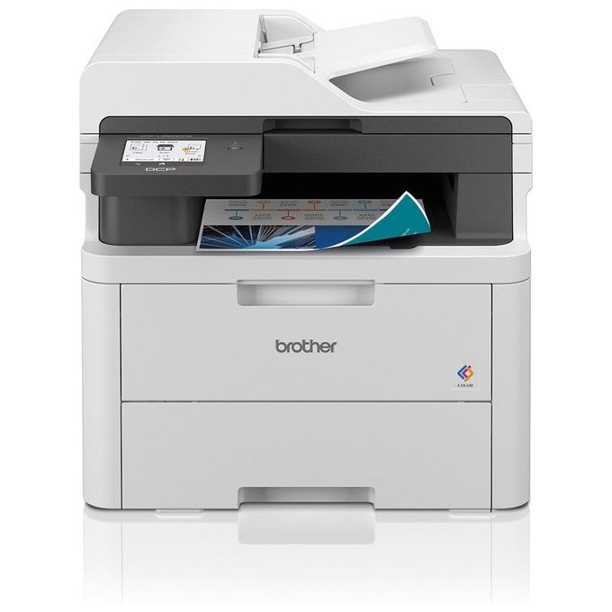 Brother DCP-L3560CDW Stampante Multifunzione LED A4 3 in 1 26 ppm Colore Wi-Fi Gigabit Ethernet ADF 50 Fogli Duplex Automatico 512 MB colore Nero Bianco